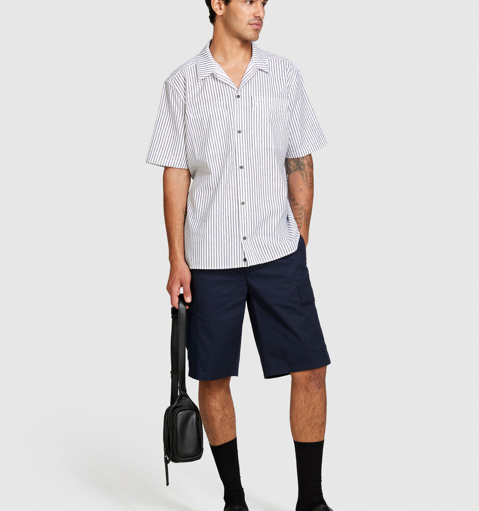 Striped short sleeve shirt - men's regular fit shirts - Multi-color | Sisley image number 1